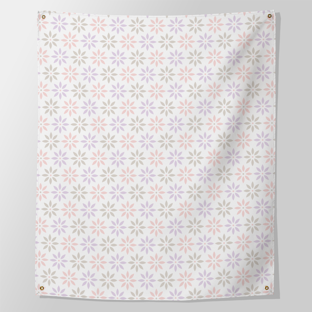 daisy chain pastel wall tapestry 
