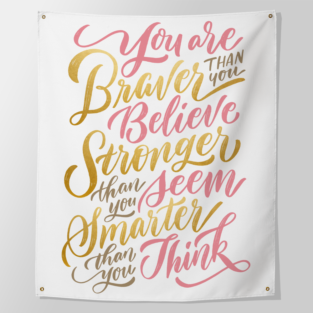 Winnie the Pooh quote, you are braver than you believe stronger than you seem smarter than you think 